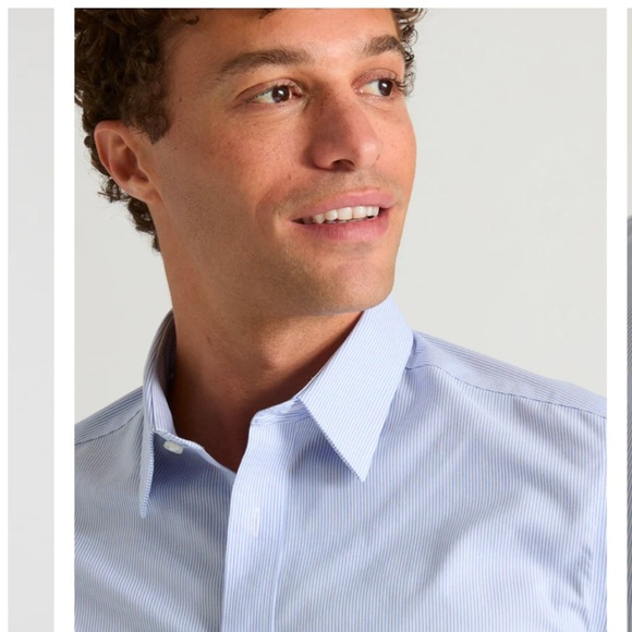 UnTUCKit Men’s Size XXL Wrinkle-Free Bordeaux Shirt Blue & White Stripe XX Large - Picture 12 of 12